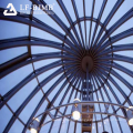 Стальная конструкция LF Закрашенная стеклянная крыша цена купола